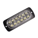 2X White Car 12 Led Emergency Strobe Light Kit Bar Marker Flash Warning Lam