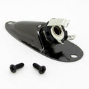Black Boat Style 1/4inch Guitar Pickup Output Input Jack Plug Socket For Fd Y7K2