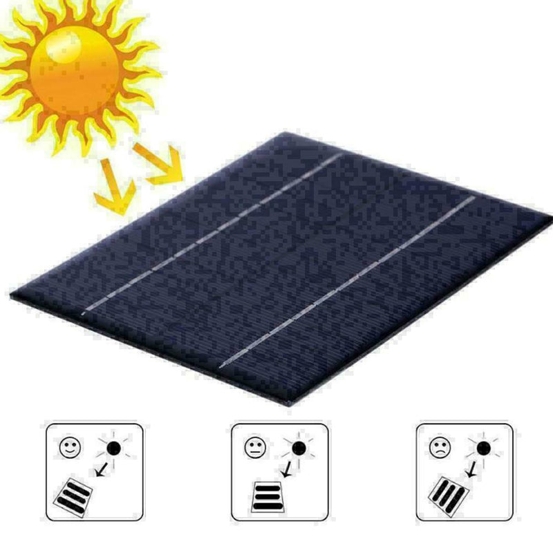 12 V 2W Solar Panel Module DIY For Light Battery Cell Phone New Toys Charge T5F4