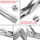 Heavy Duty Folding Shelf Brackets, 2Pcs Stainless Steel Collapsible Shelf B