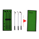 Golf Pen Set Mini Desktop Golf Game Putting Green Flag Ballpoint Pens Red