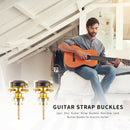 2pcs Zinc Alloy Guitar Strap Buckles Lock Button Buckle for Electric Guitar
