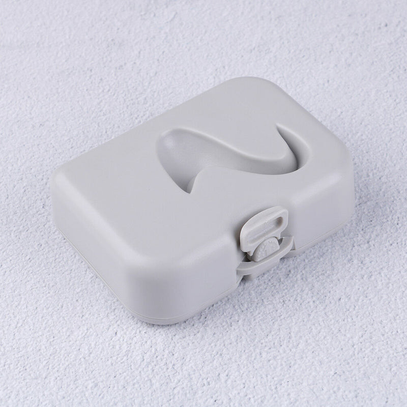 Denture false teeth storage box case with mirror and clean brush appliance FT