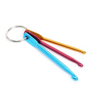 25pcs Aluminum Crochet Hooks Knit Weave Craft Yarn Sweater Sewing Needles