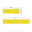 Silicone Replacement Sport Watch Band Strap for Huami Amazfit GTS (Yellow) A