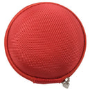 Carrying Hard Case Bag for Earphone Headphone iPod MP3 red X7F1
