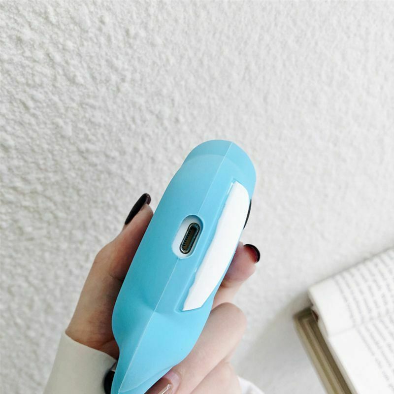 Cute Whale Pattern Soft Silicone Protective Case for Airpods 1/2 Charging Box