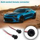 2x T10 194 LED Bulb Socket Holder Harness Female Plugs Adapter Connector