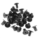 Black 50x Rivet Clip Retainers Nylon+30x Inner Fender Rivet Fastener Clips