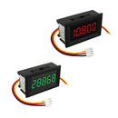 DC 3.5-30V Mini 5 Digit Digital LED Voltmeter Volt Meter Panel Car 2 Packs