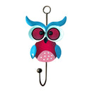 3pcs Cute Owl Durable Kids Bedroom Bag Robe Clothes Hanging Wall Hook Home Decor