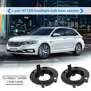 1 Pair H7 LED Headlight Bulb Base Adapters Holders Retainers for Hyundai Kia K3