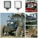 48W 16 LED Work Light Square Flood Beam Bar Car SUV Off-Road Driving Fog Lam Hn