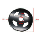 1x 74-Tooth Chain Sprocket BlackT8F-74 Tooth Sprocket Accessories For Mo SGZ