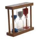 3 in 1 Sand Timer 1+3+5 Minute - Natural Wood G9Q4