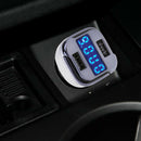 ABS Universal Dual USB Car Charger Adapter DC 11-30V 2.4A 24W Quickily Charging