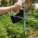 Portable Aluminum Folding Chair Stool Seat For Outdoor Fishing Garden Picnic