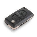 2 x Shell Cover Key Case 4 Key for Peugeot 1007 Car