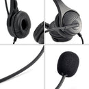 For PC Laptop Office Call Center USB Headset Conference Business With Microphone
