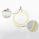 White COB Angel Eyes Halo Car LED Light Ring Halo Headlight DRL Lamp 70MM~