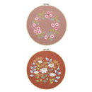 2x Handmade Craft Cross Stitch Kit DIY Tools With Floral