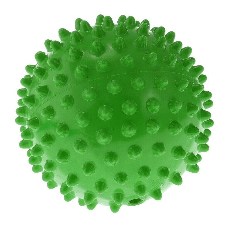 4 Inch Green Color Inflated Knobby Bouncy Ball Explosion-proof Kids Baby's