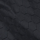 Black Nylon Hex Pattern Document Bag Zippered A4 Paper Pouch