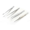 4Pcs Precision Tweezers DIY Electronics Tools Forceps Tweezers Repair Tool Gw