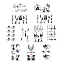 10PcsSmall Black Cat Waterproof Temporary Tattoos Body Arts FlashTattoo Stick Gw