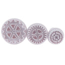 3pcs Christmas gear fondant cookie cutter fondant mold cake decorating toJBTOCA