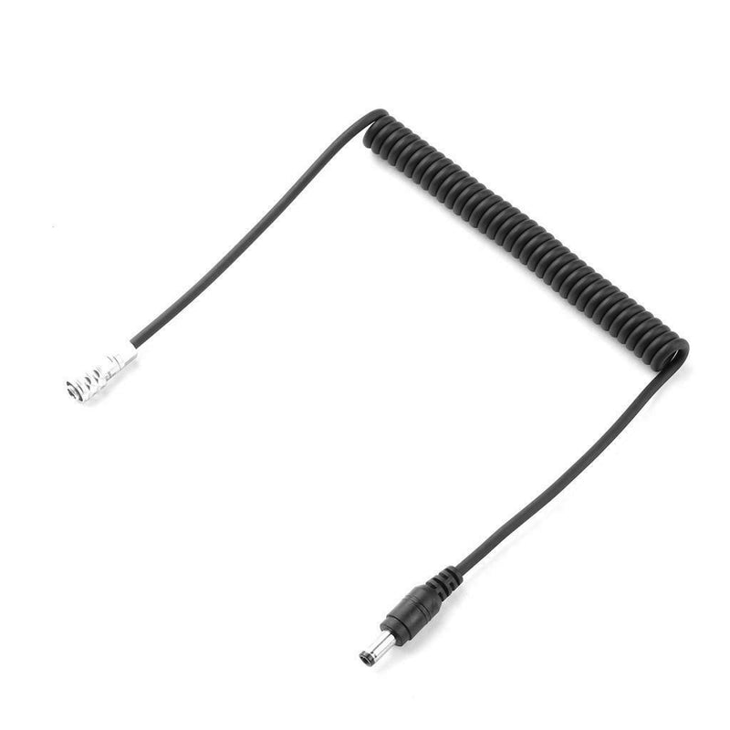 DC Plug Power Supply Cable Right Angle Spiral Cord for BMPCC 4K Camcorders