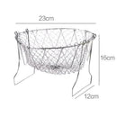 Multifunction Stainless Steel Telescopic Folding Basket Filter Frying Basket
