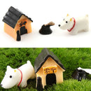 Dog House three-piece House Micro Fairy Landscape Gardening Garden Decor BX