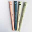4 Pcs/Set Cute Animal Panda Mouse Erasable Gel Ink Pen 0.35Mm Gel Pen Schoo T2V9