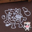 Cartoon Cow Shape Cutting Dies Stencil DIY Embossing Scrapbooking Home Decor
