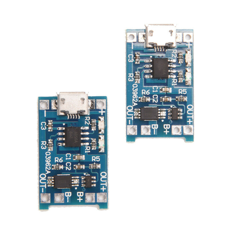 2PCS TP4056 5V 1A USB 18650 Lithium Battery Charger Board Protection ModuleSEAU