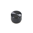 Dia Black Aluminum Rotary Control Potentiometer Knob 20mm x 15.5mm ON