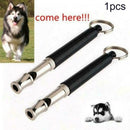 Pets Dog Training Obedience Whistle UltraSonic Flute Sound Black Pitch Trai C6Z8