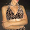 Leopard Halter Vest Women V-neck Bra Tank Sleeveless Crop Tops (Brown M)