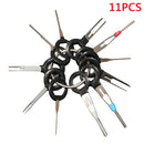 11x Black Terminal Removal Tool Car Plug Circuit Wire Extractor Pin Connector AU