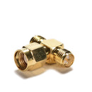 Triple 1M2F Adapter RP.SMA jack male to 2 RP-SMA plug female T RF connector Z