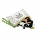 Canvas Coin Purses for Women ID Card Holder Zipper Clutch Pouches with Wris C2N1