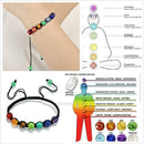 7 Chakra Healing Balance Beaded Bracelet Lava Yoga Reiki Prayer Stone Jewerly