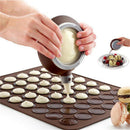 Bakery Silicone Cake Muffin Macaroon Piping icing Baking Tool Pot 4 NozzlesS Bj