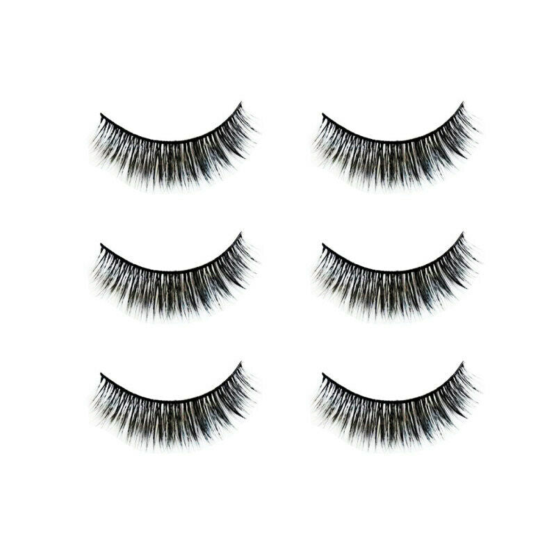 3Pairs Natural Sparse Cross Eye Lashes Extension Makeup Long False Eye CZV