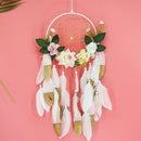 DIY Feather Dream Catcher Handmade Decorative Pendant Flower Dream Catcher
