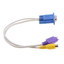 VGA to S-Video/RCA Converter Adapter Cable Cord COnnector