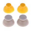 For Nintendo GameCube Joystick Caps 4 Left [Grey] and 4 Right [Yellow]