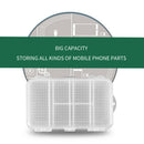 Multi-function 6 Grids Storage Box Mobile Phone Accessories Screw Container