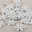 20* Wood Snowflakes Hanging Pendant Christmas Tree Ornaments Home Decor DIY Gift